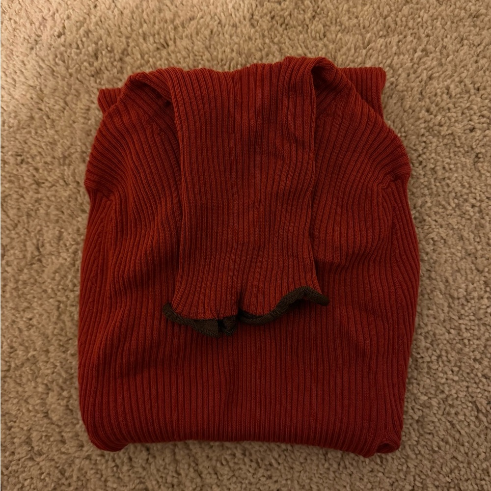 Acne Studio Fitted Turtleneck Brick Red - Picture 3 of 3